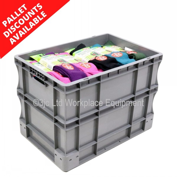 Heavy Duty Stacking Euro Box 60cm 90 Litre 3JC